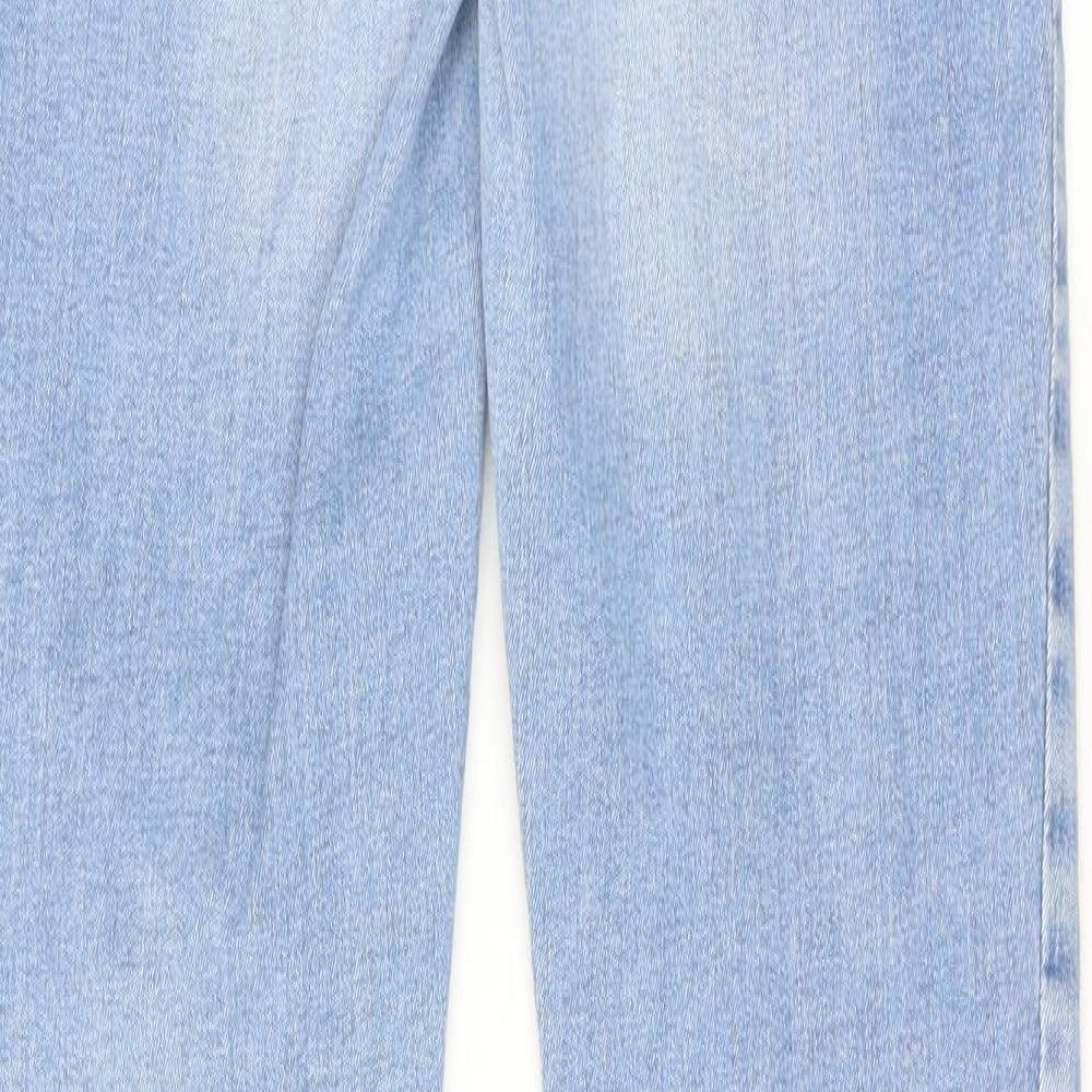 River Island Womens Blue Cotton Skinny Jeans Size 12 Regular Zip