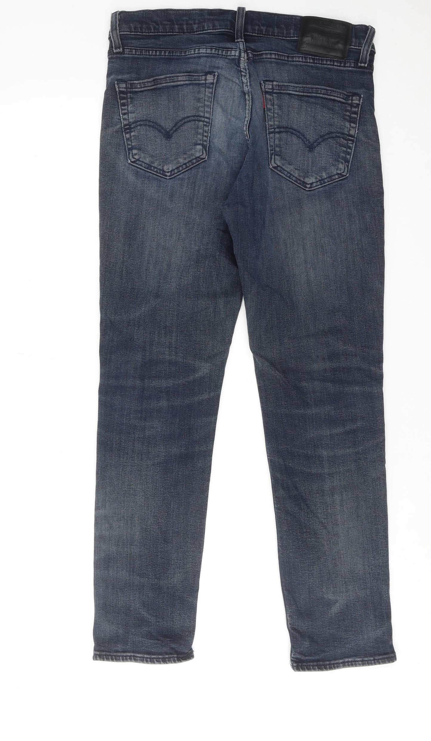 Levi's Mens Blue Cotton Straight Jeans Size 34 in L30 in Regular Zip