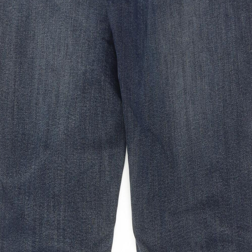 Levi's Mens Blue Cotton Straight Jeans Size 34 in L30 in Regular Zip