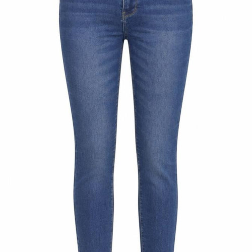 Denim & Co. Womens Blue Cotton Skinny Jeans Size 10 Regular Zip
