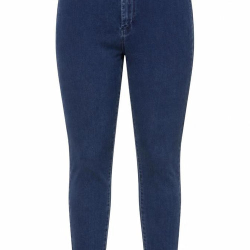 Denim & Co. Womens Blue Cotton Skinny Jeans Size 12 Regular Zip
