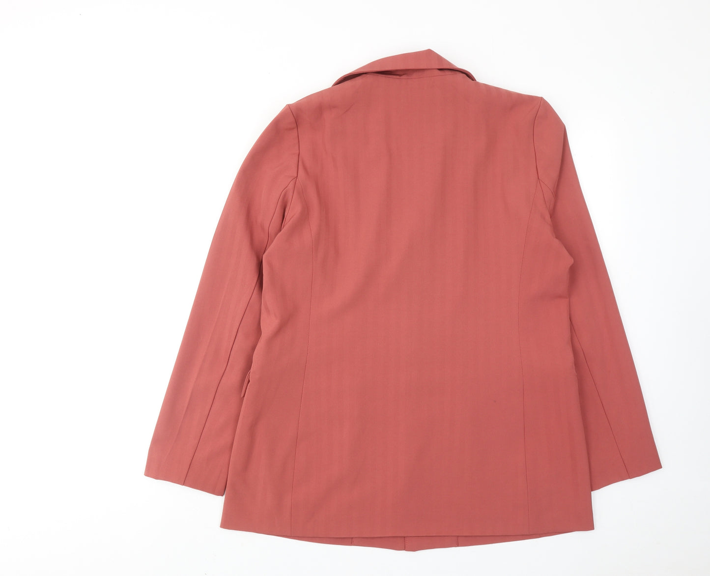Cerise Blue Womens Pink Polyester Jacket Suit Jacket Size L