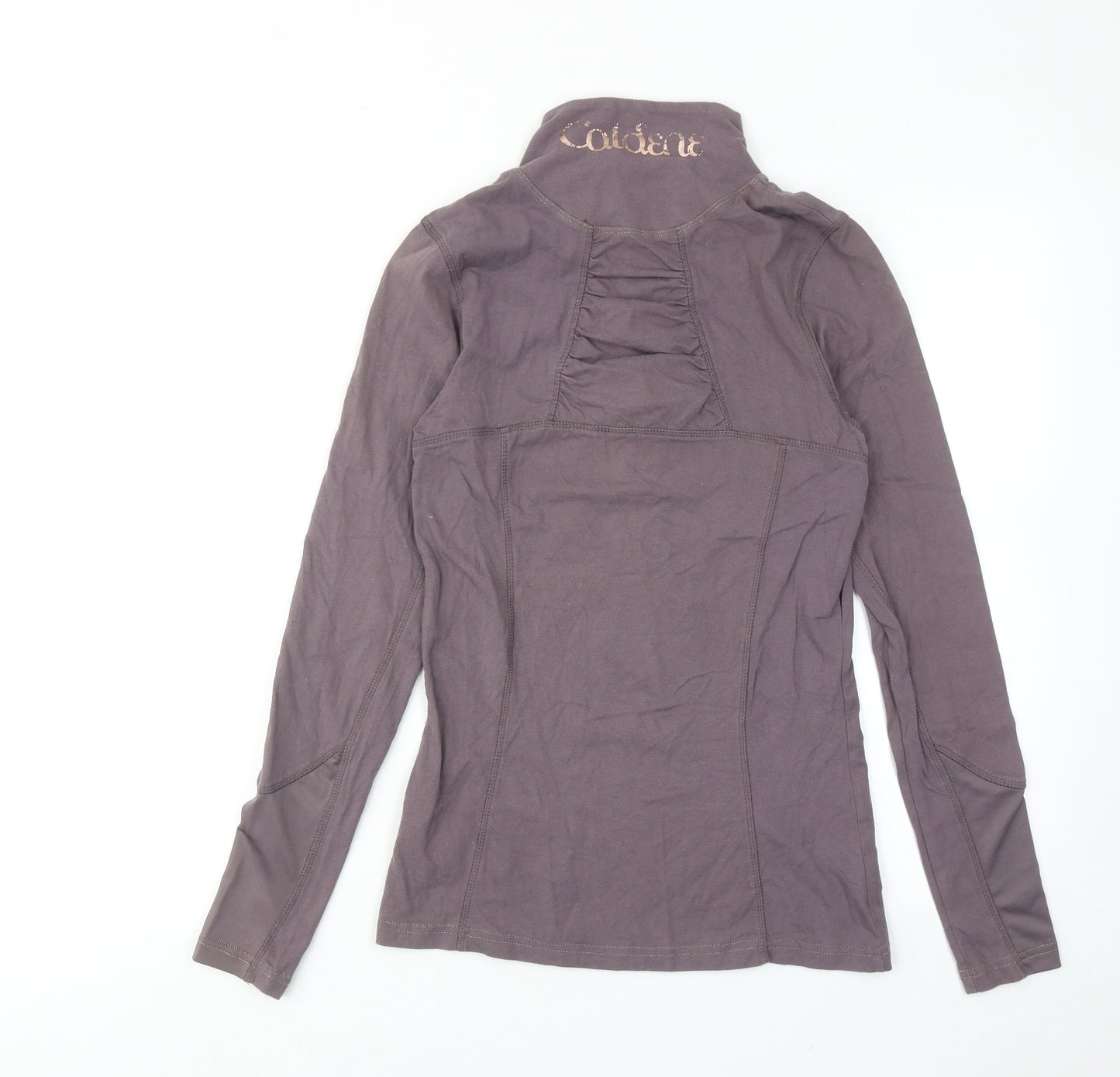 Caldene Womens Purple Cotton Pullover Sweatshirt Size 8 Zip