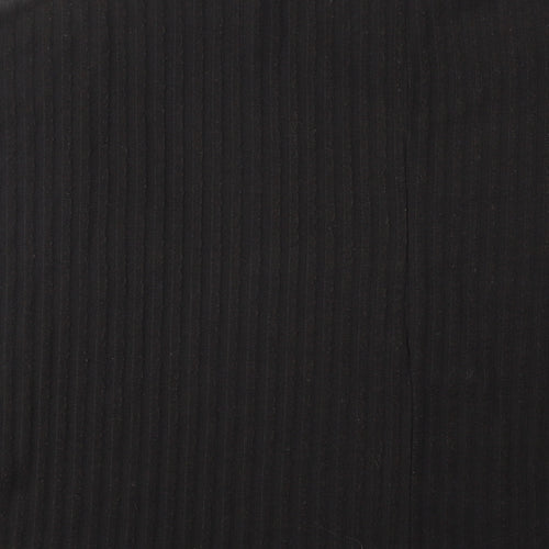 New Look Womens Black Polyester Basic Blouse Size S V-Neck