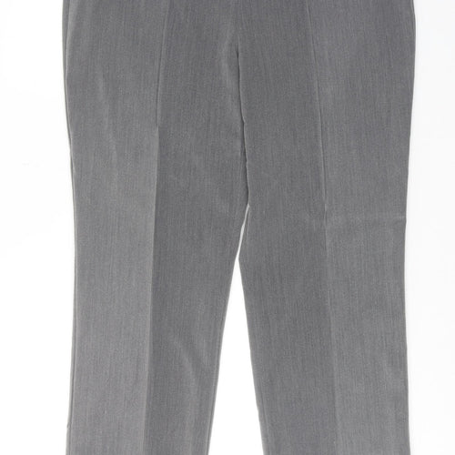Bonmarché Womens Grey Polyester Trousers Size 14 Regular