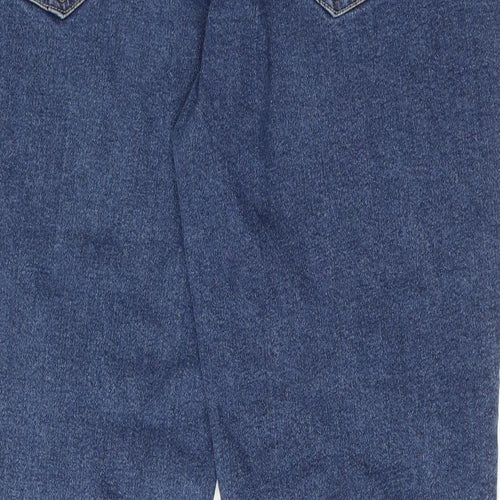Denim & Co. Mens Blue Cotton Straight Jeans Size 38 in L30 in Regular Button