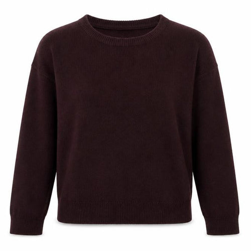 Brave Soul Womens Purple Round Neck Acrylic Pullover Jumper Size M