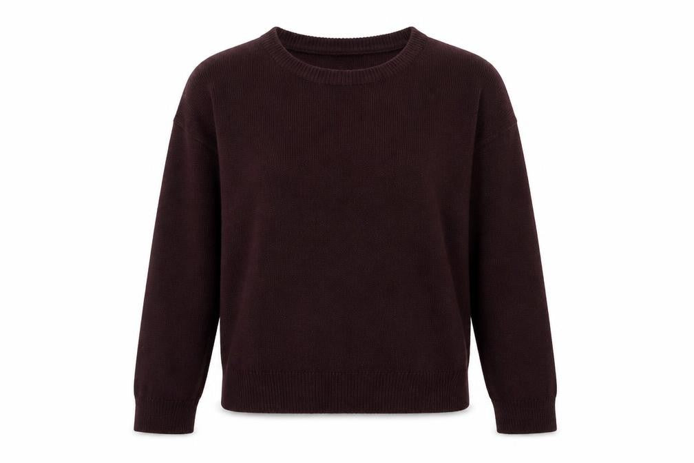 Brave Soul Womens Purple Round Neck Acrylic Pullover Jumper Size M