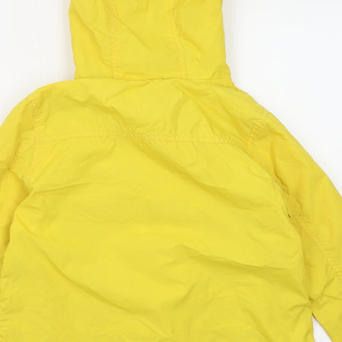 Mini Boden Girls Yellow Rain Coat Coat Size 7-8 Years Zip