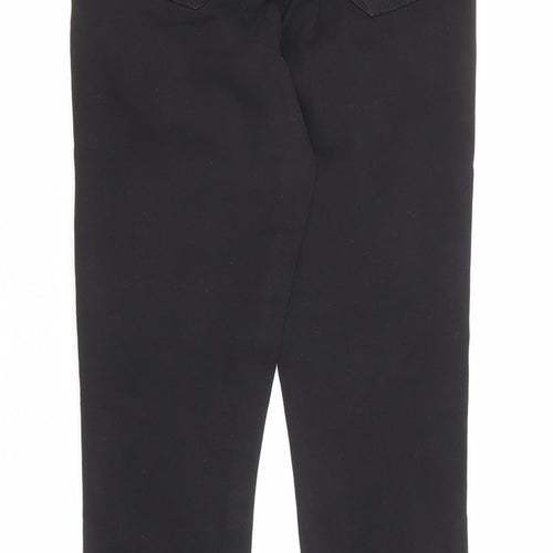 Denim & Co. Womens Black Cotton Skinny Jeans Size 8 Regular Zip