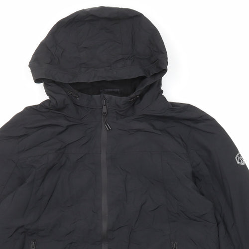 Marks and Spencer Boys Black Windbreaker Jacket Size 13-14 Years Zip