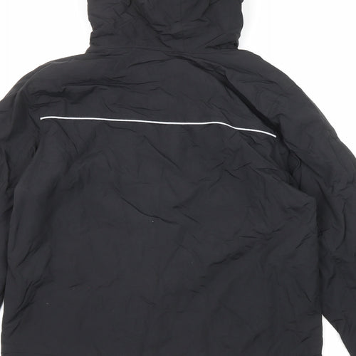 Marks and Spencer Boys Black Windbreaker Jacket Size 13-14 Years Zip