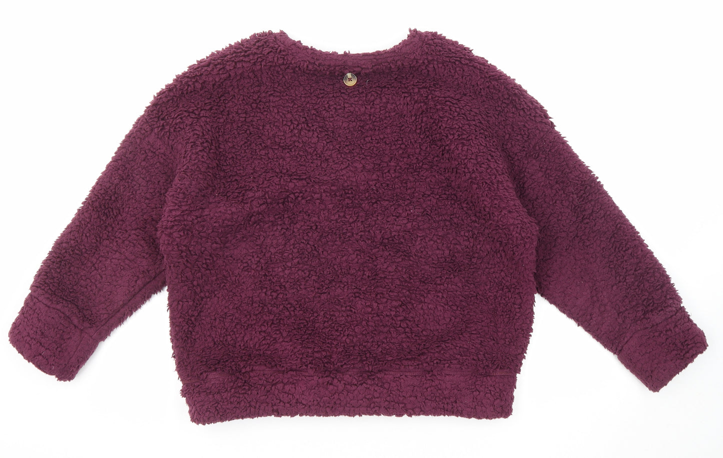 Marks and Spencer Womens Purple Cotton Pullover Sweatshirt Size S Pullover - Button
