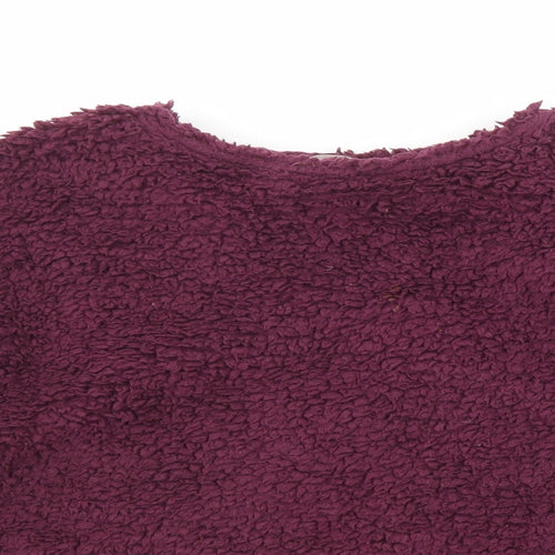 Marks and Spencer Womens Purple Cotton Pullover Sweatshirt Size S Pullover - Button