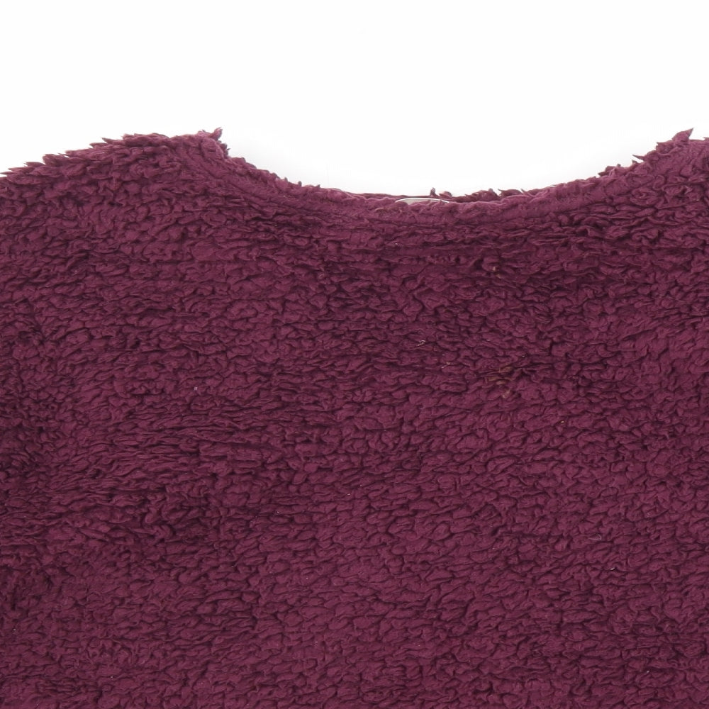 Marks and Spencer Womens Purple Cotton Pullover Sweatshirt Size S Pullover - Button