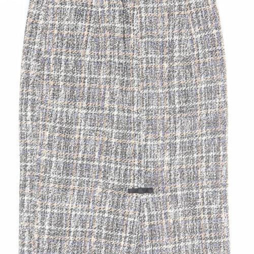 Belle Poque Womens Multicoloured Geometric Polyester A-Line Skirt Size L Zip