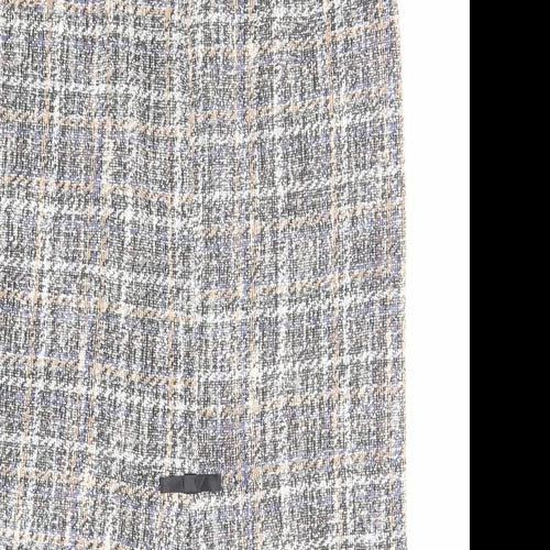 Belle Poque Womens Multicoloured Geometric Polyester A-Line Skirt Size L Zip