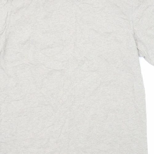 Barbour Mens Grey Cotton T-Shirt Size M Round Neck
