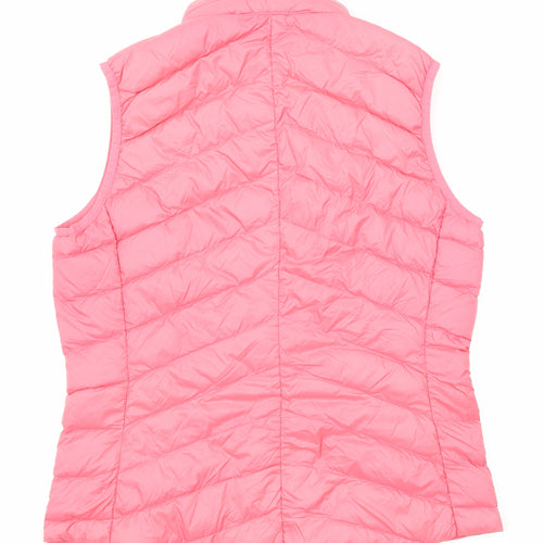 Marks and Spencer Womens Pink Gilet Jacket Size 10 Zip