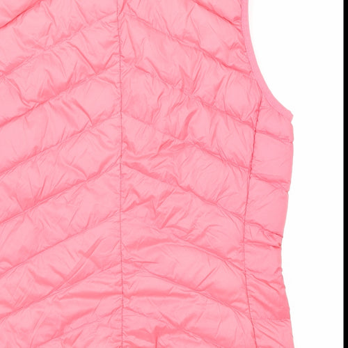 Marks and Spencer Womens Pink Gilet Jacket Size 10 Zip