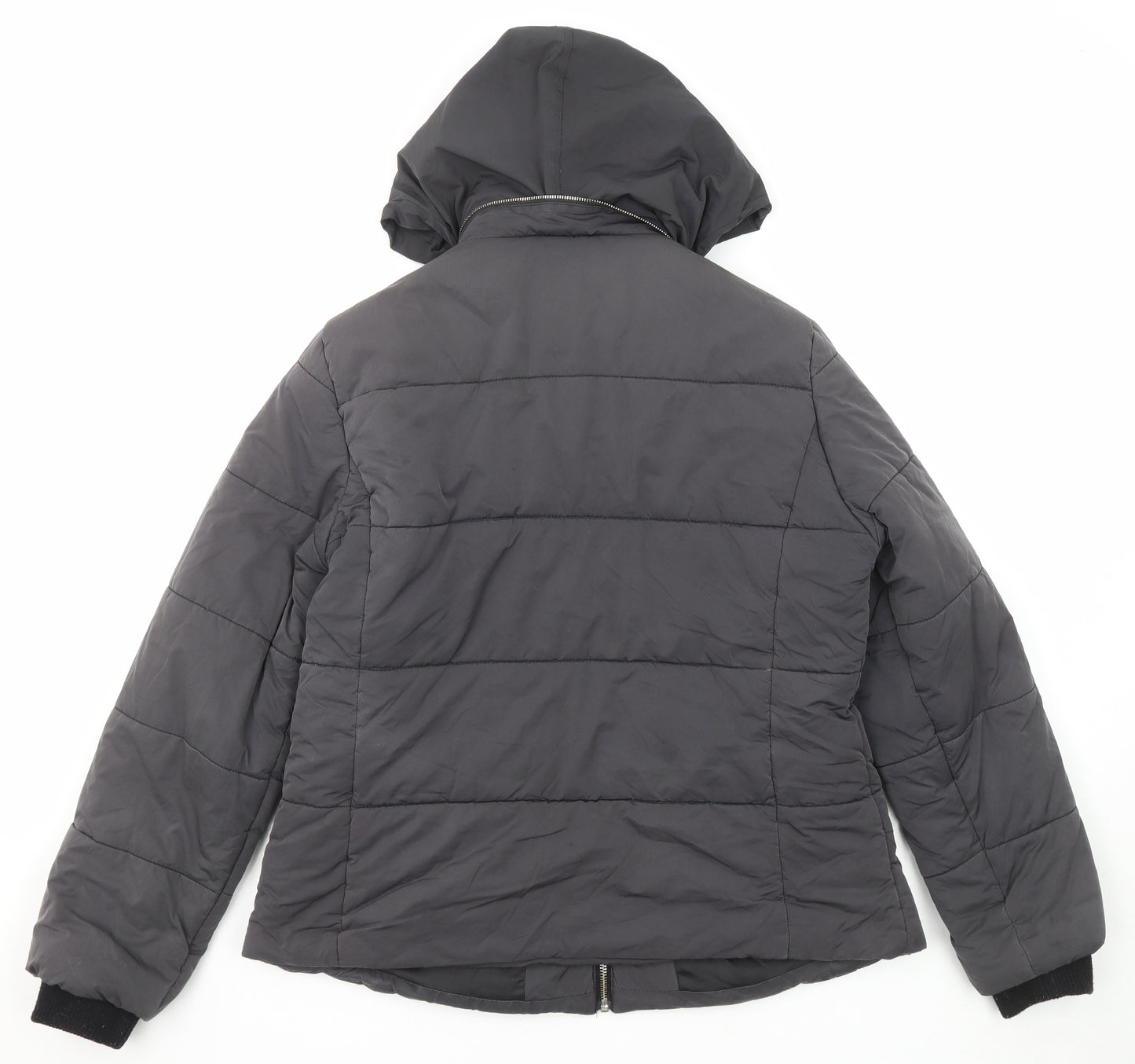 John Lewis Womens Grey Puffer Jacket Jacket Size 14 Zip