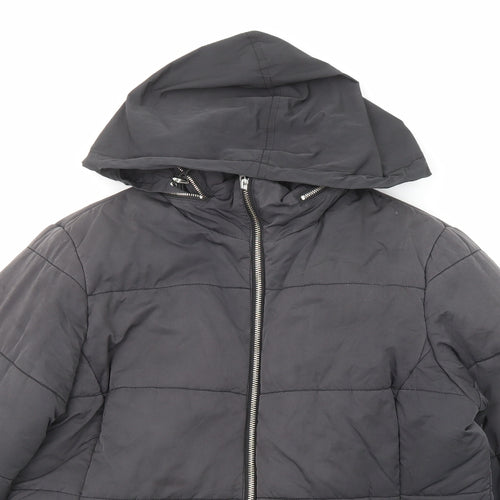 John Lewis Womens Grey Puffer Jacket Jacket Size 14 Zip