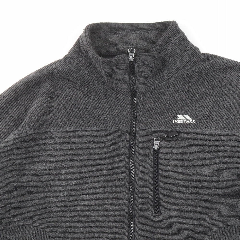 Trespass Mens Grey Jacket Size L Zip