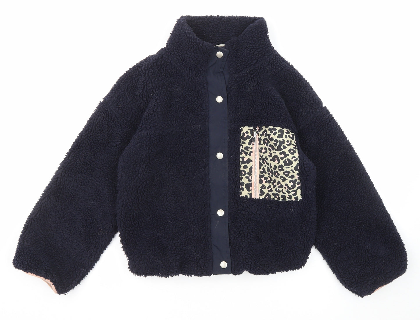 John Lewis Girls Blue Jacket Size 10 Years Zip
