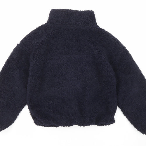 John Lewis Girls Blue Jacket Size 10 Years Zip