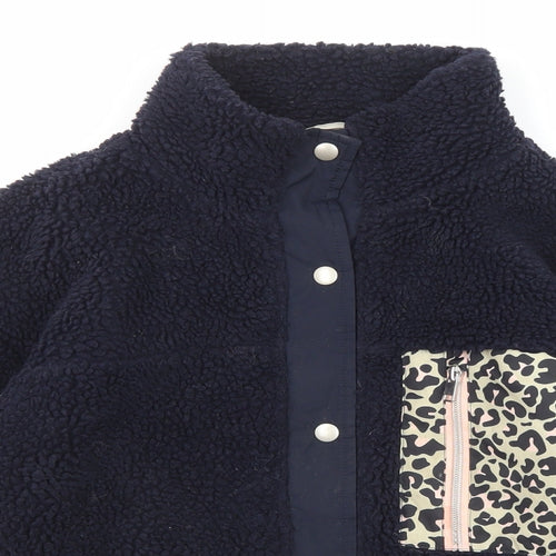 John Lewis Girls Blue Jacket Size 10 Years Zip