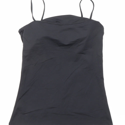 H&M Womens Black Polyamide Camisole Tank Size S Cowl Neck