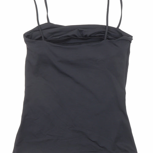 H&M Womens Black Polyamide Camisole Tank Size S Cowl Neck