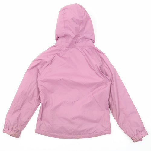 Trespass Girls Purple Windbreaker Jacket Size 7-8 Years Zip
