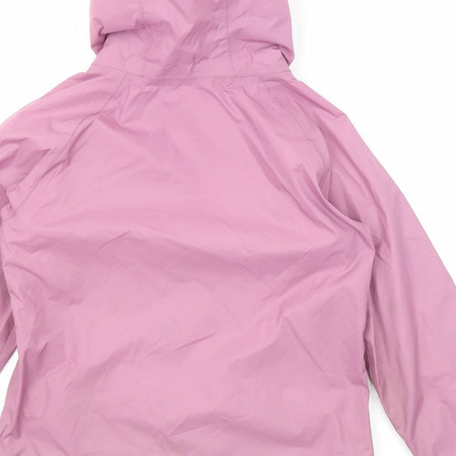 Trespass Girls Purple Windbreaker Jacket Size 7-8 Years Zip