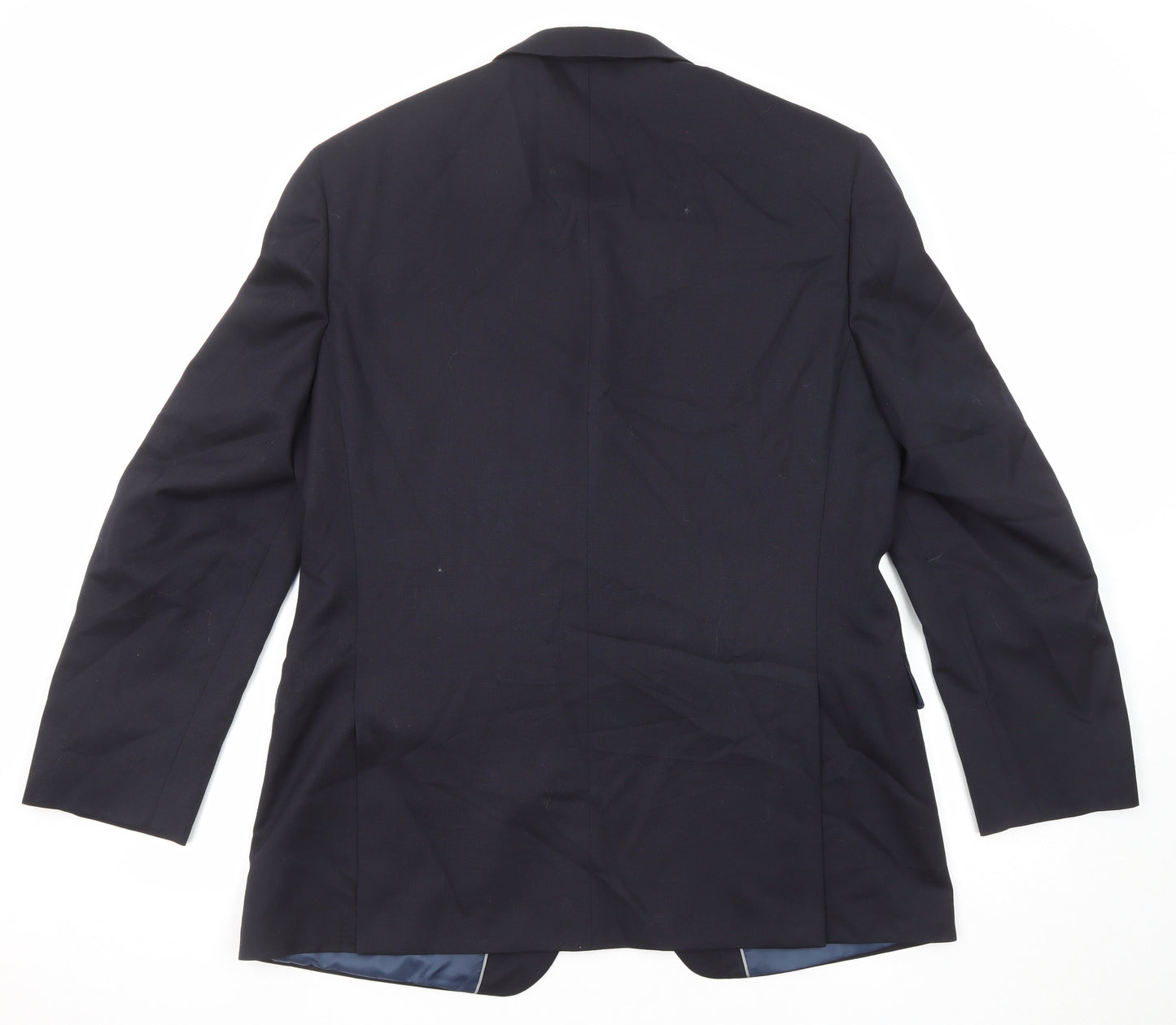 Marks and Spencer Mens Blue Wool Jacket Suit Jacket Size 42 Regular
