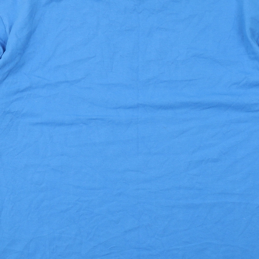 Uniqlo Womens Blue Cotton Basic T-Shirt Size S Round Neck - Billie Eilish