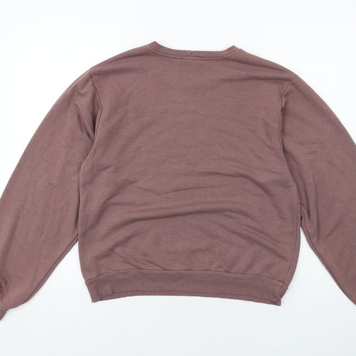 ASOS Womens Purple Cotton Pullover Sweatshirt Size 6 Pullover