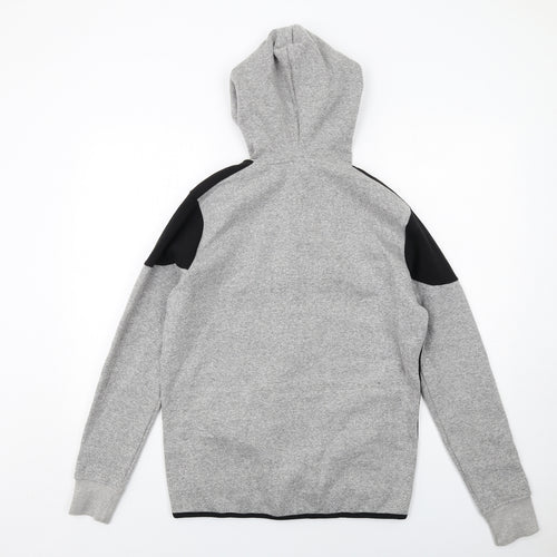 New Look Mens Grey Cotton Full Zip Hoodie Size M