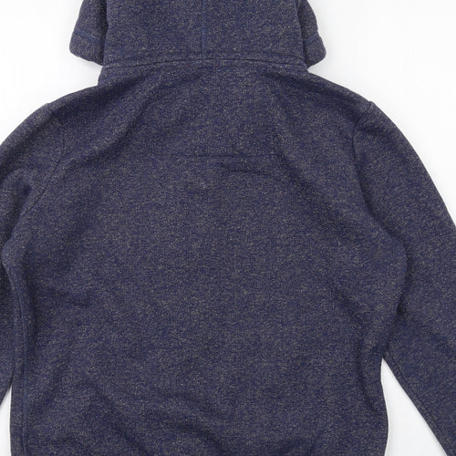 Superdry Womens Blue Cotton Full Zip Hoodie Size 16 Zip