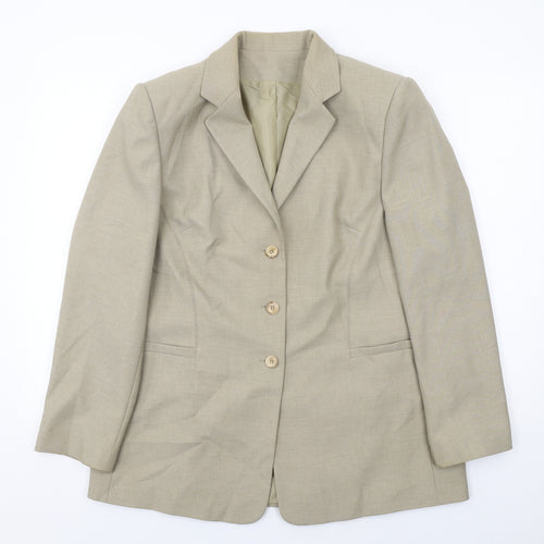 Debenhams Womens Beige Polyester Jacket Suit Jacket Size 16