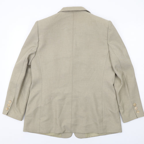 Debenhams Womens Beige Polyester Jacket Suit Jacket Size 16