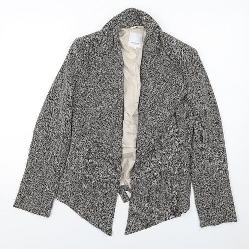 Great Plains Womens Black Geometric Jacket Blazer Size M