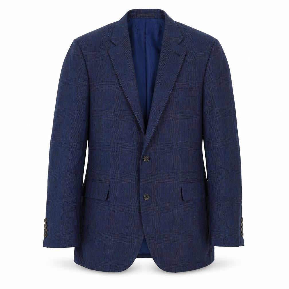 Front view of Chester men’s blue wool jacket suit jacket, size 44, regular