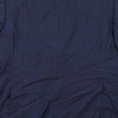 Chester Mens Blue Wool Jacket Suit Jacket Size 44 Regular