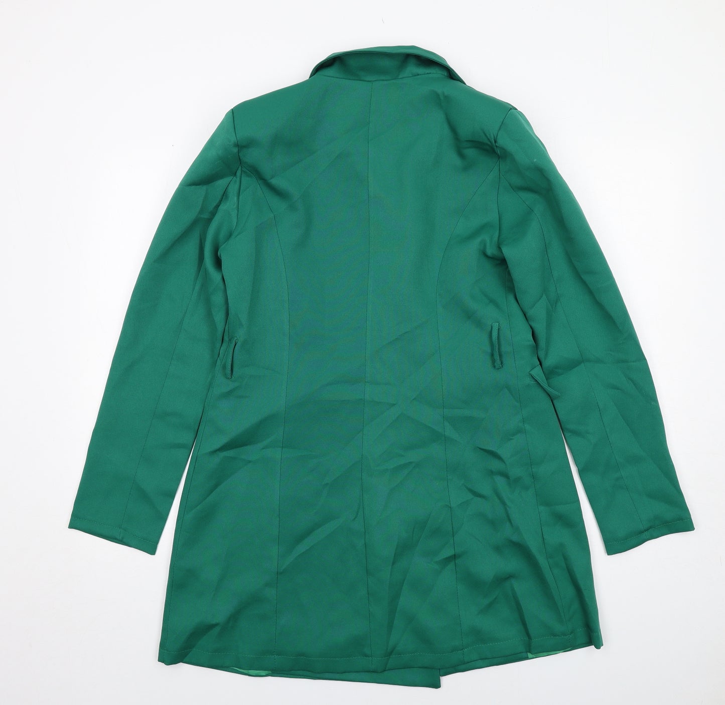 I SAW IT FIRST Womens Green Jacket Blazer Size 10 Button