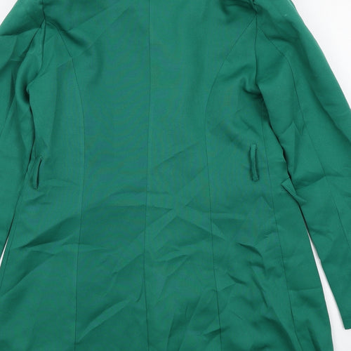 I SAW IT FIRST Womens Green Jacket Blazer Size 10 Button
