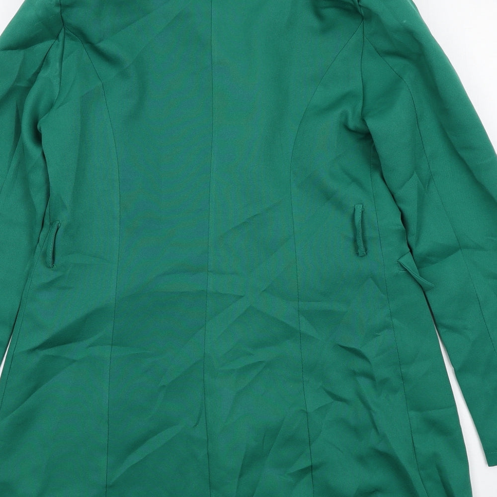 I SAW IT FIRST Womens Green Jacket Blazer Size 10 Button