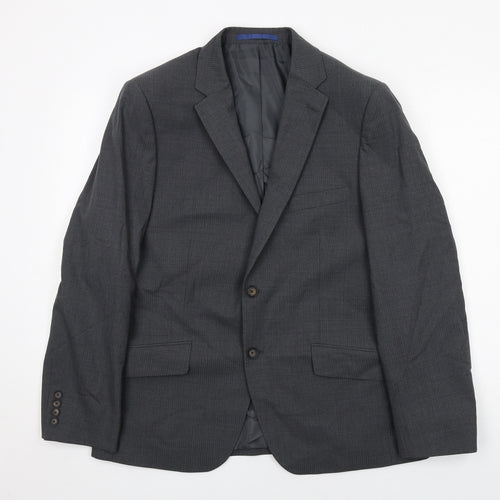 Marks and Spencer Mens Grey Wool Jacket Suit Jacket Size 40 Regular