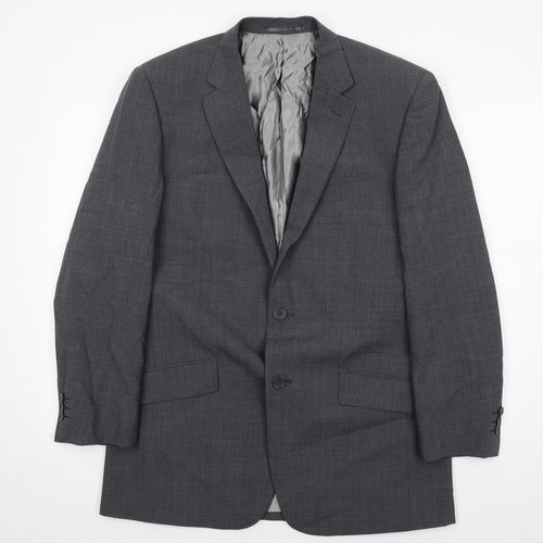 Skopes Mens Grey Wool Jacket Suit Jacket Size 38 Regular