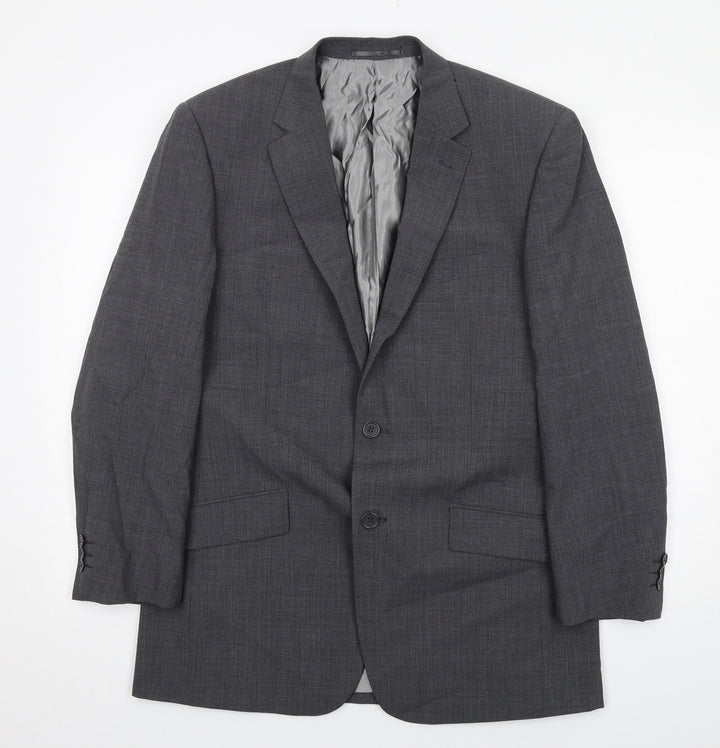 Skopes Mens Grey Wool Jacket Suit Jacket Size 38 Regular